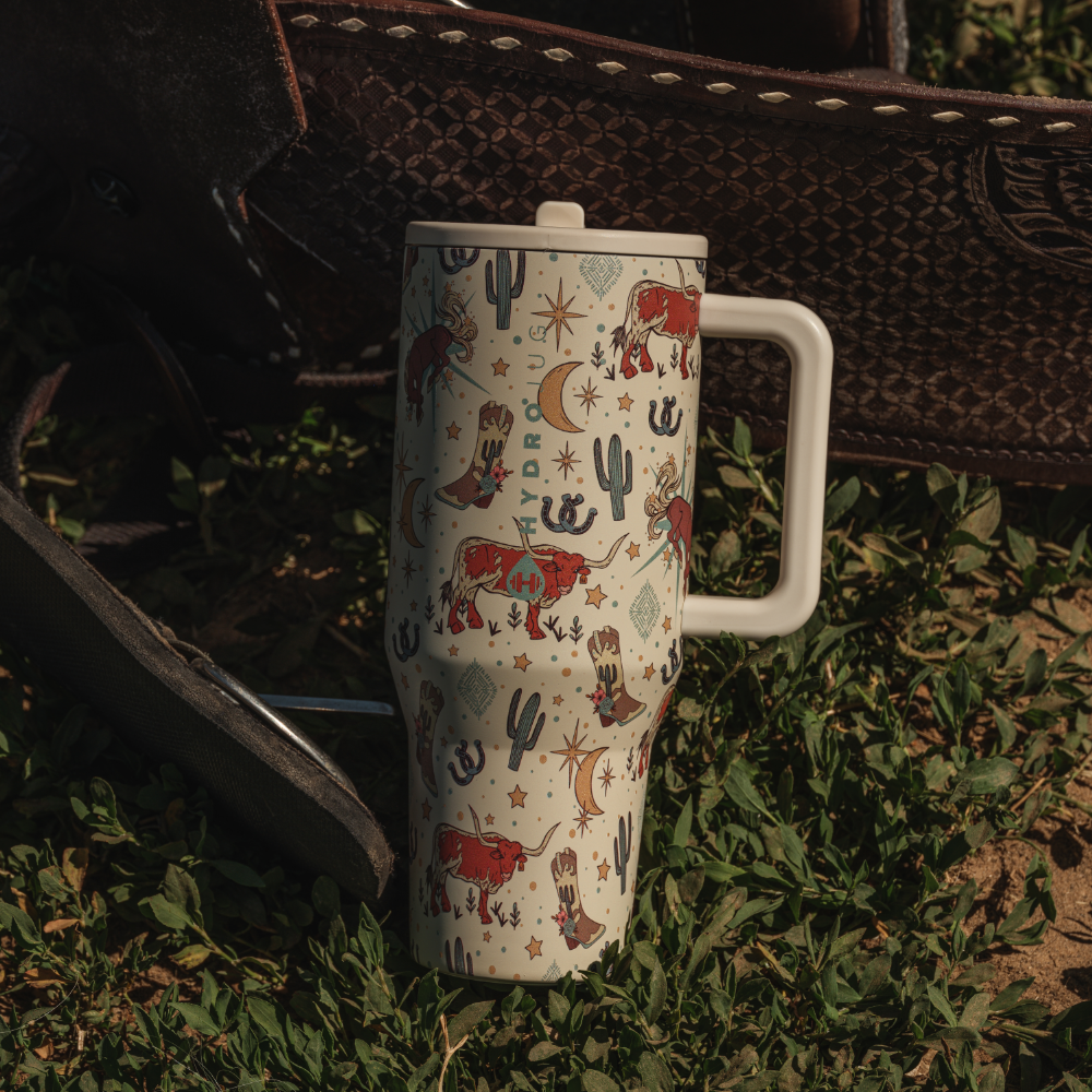 HydroJug Rodeo Traveler (40oz) with Western Design