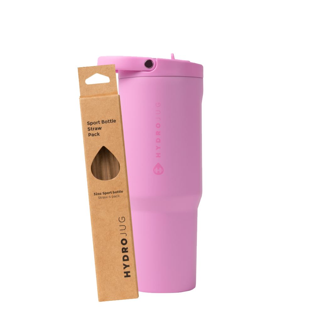 Bubblegum Sport 32oz + Replacement Straw Pack Bundle