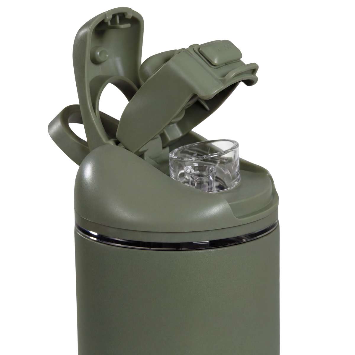 Close-up of HydroJug Ease2o Straw and Chug Lid in Courtyard 40oz