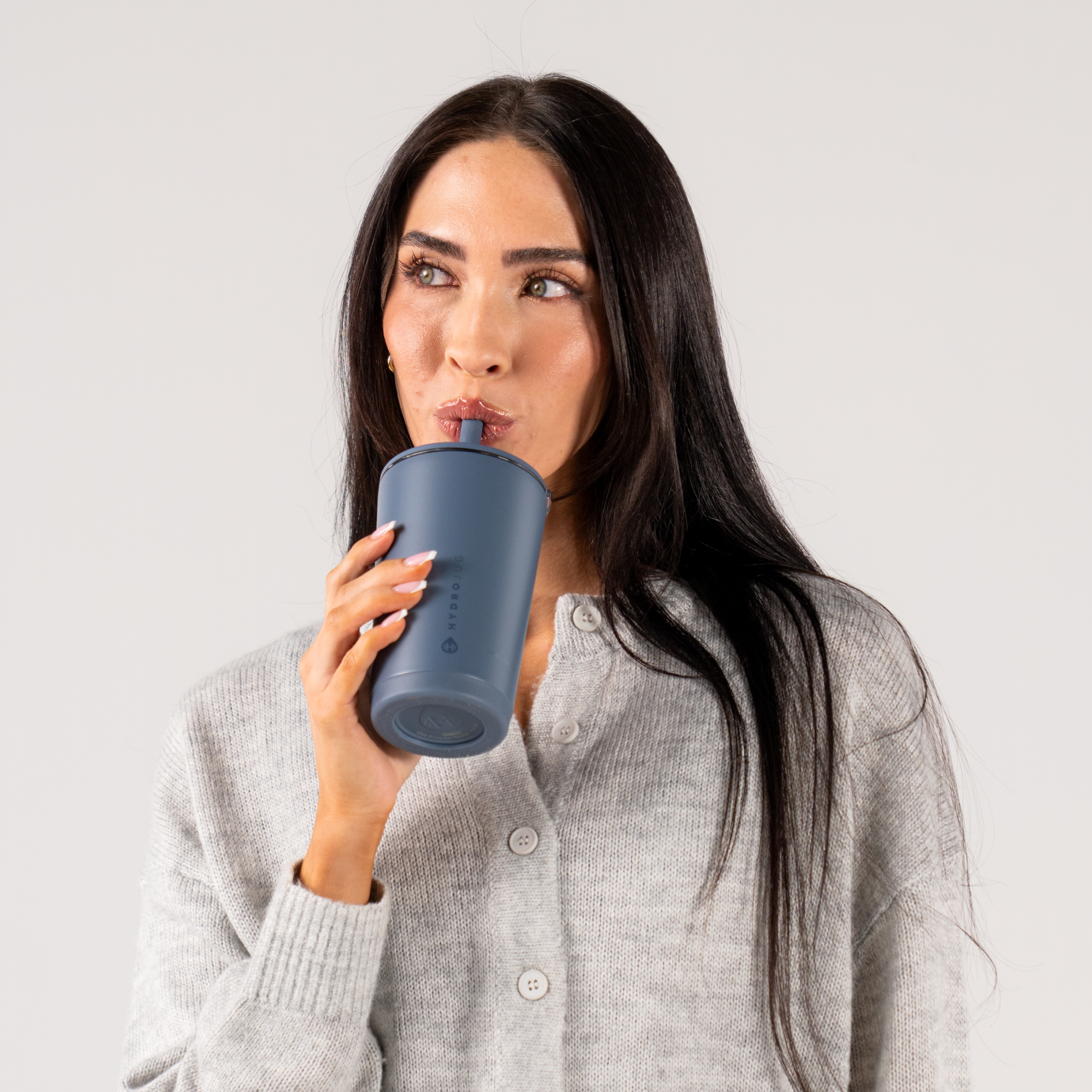 Woman Drinking from Cascade Everyday Tumbler 14oz