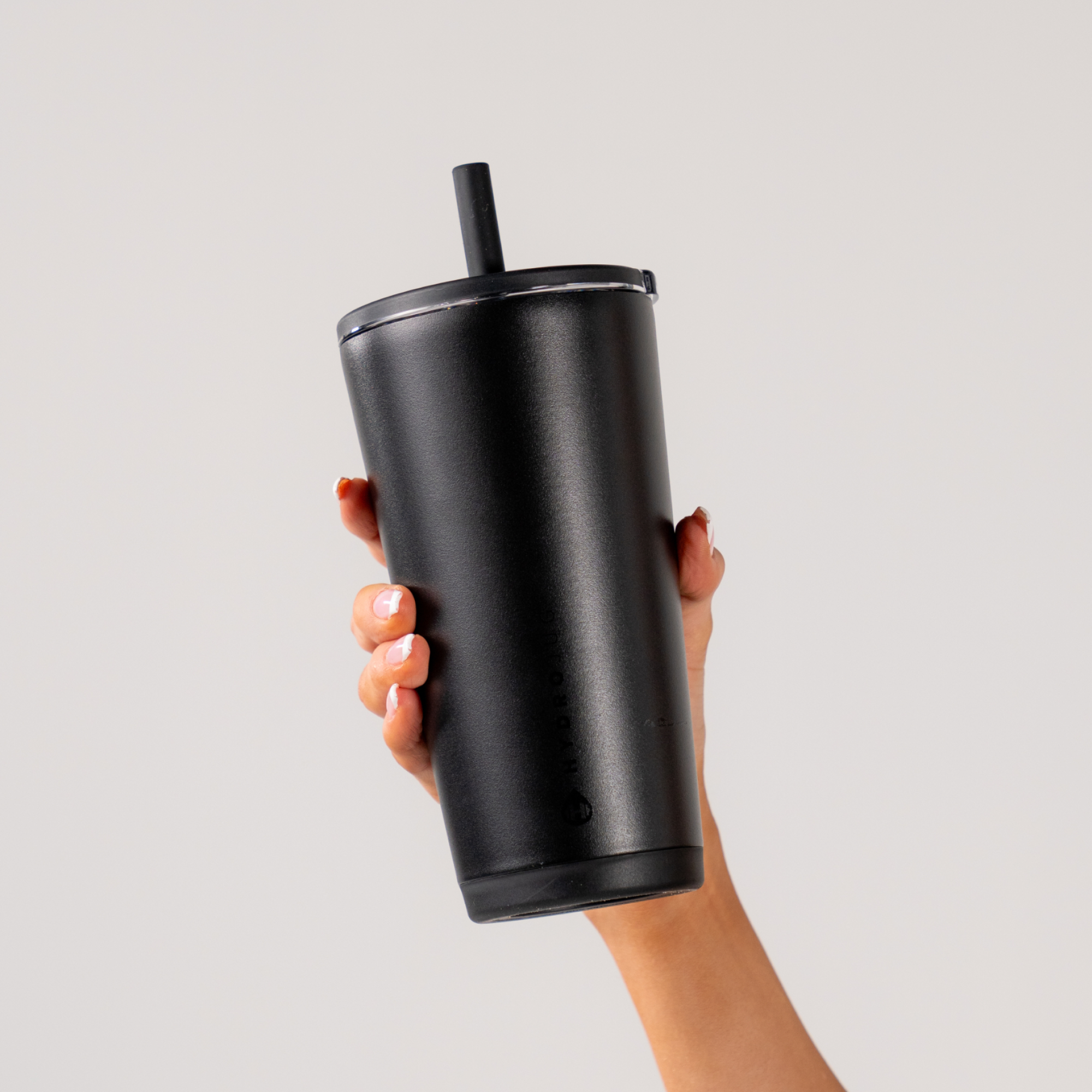 Hand Holding HydroJug Black Everyday Tumbler 20oz