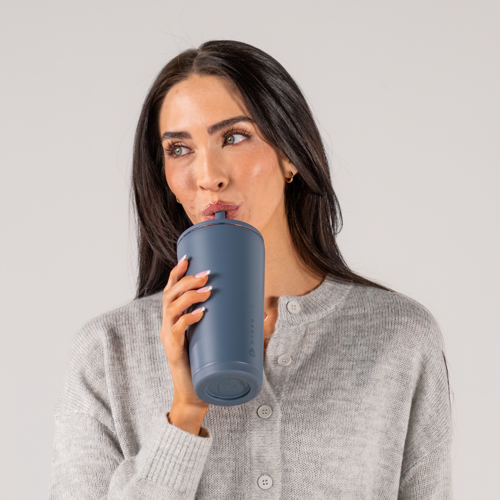 Woman Drinking from Cascade Everyday Tumbler 20oz
