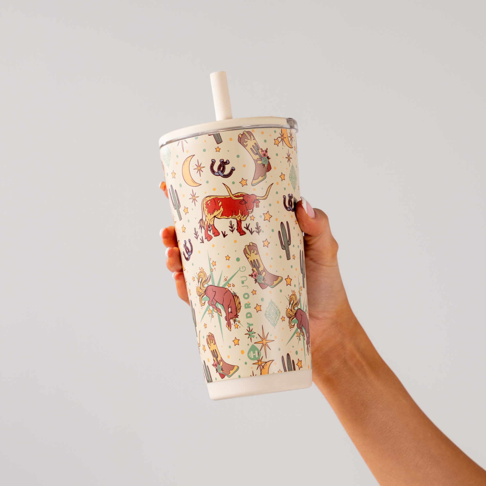 Hand Holding HydroJug Rodeo Everyday Tumbler 20oz