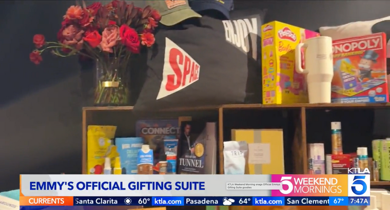 KTLA Weekend Morning snags Official Emmys Gifting Suite goodies
