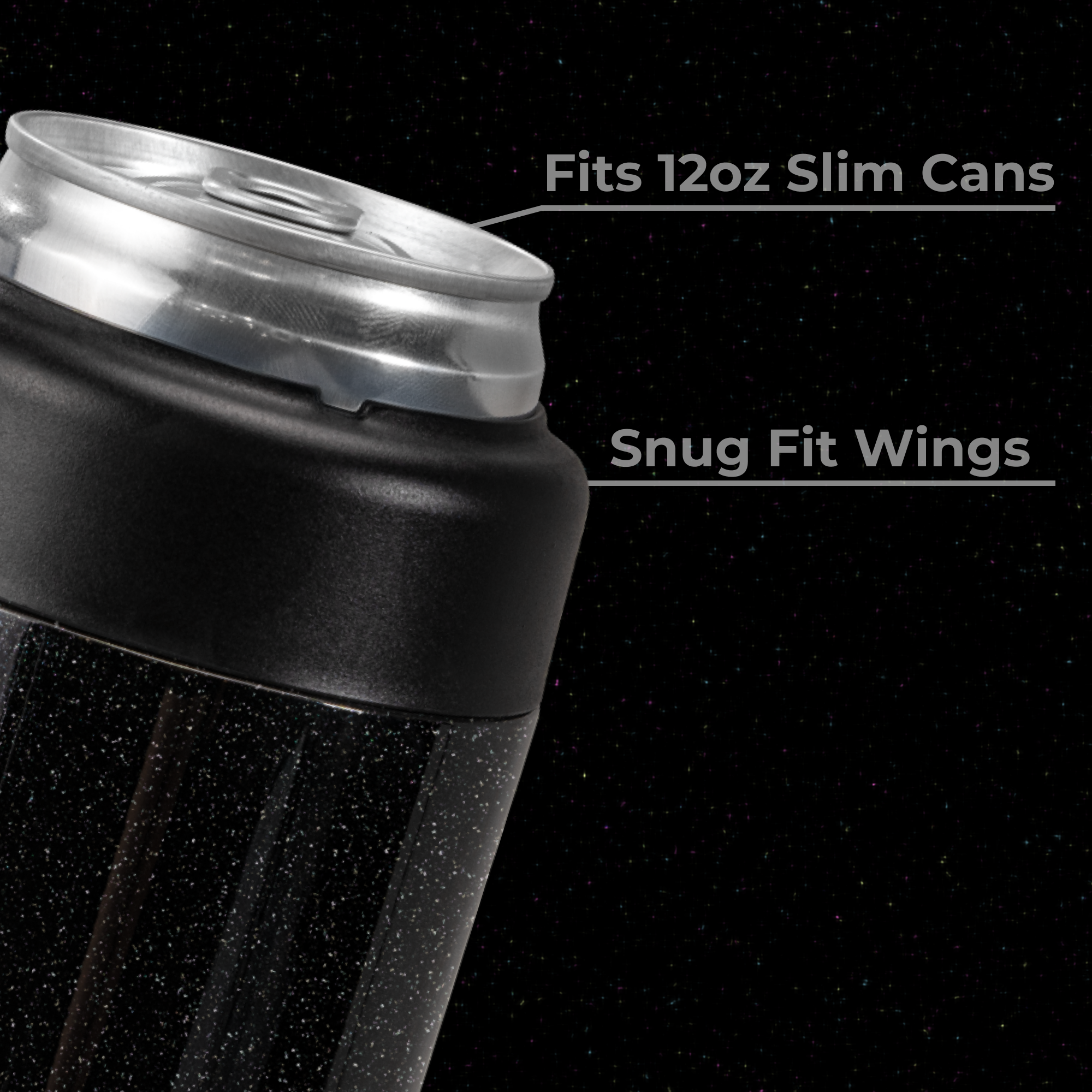 Spellbound Slim Can Cooler 12oz Fits Slim Cans with Snug Wings