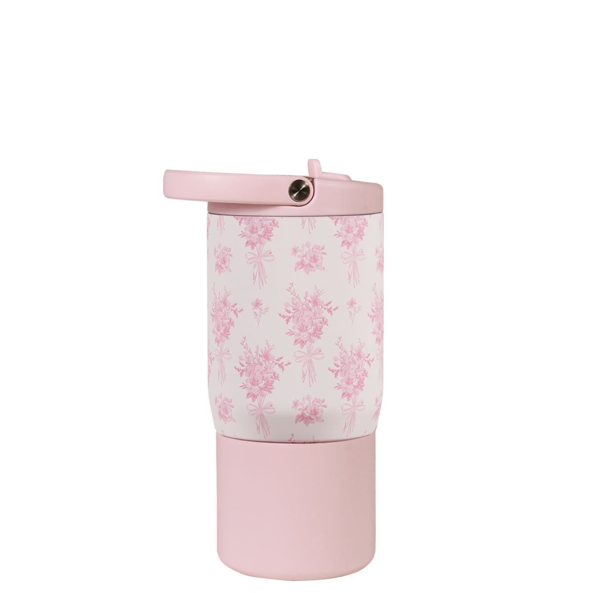Gobelet HydroJug 20 Oz Vichy Rose - Inox Isotherme Étanche Avec Paille