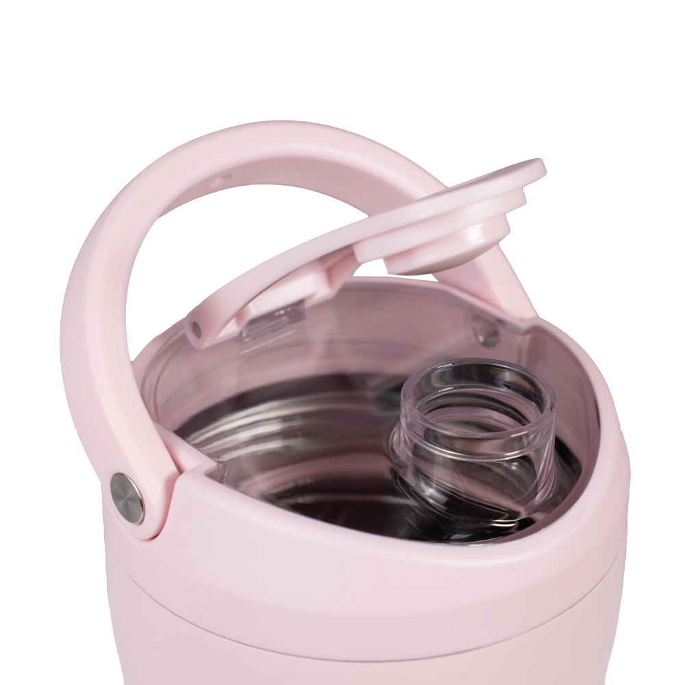 Pink Sand Insulated Shaker 24oz with Open Flip Lid