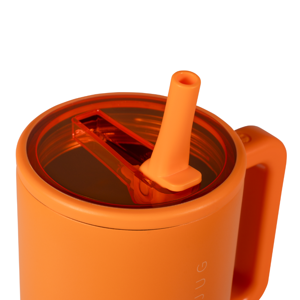 Tangerine Traveler 32oz with Flip Straw and Orange Lid