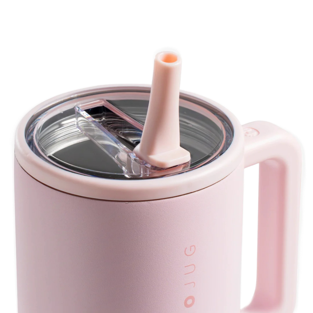 Pink Sand Traveler 40oz with Flip Straw and Clear Lid