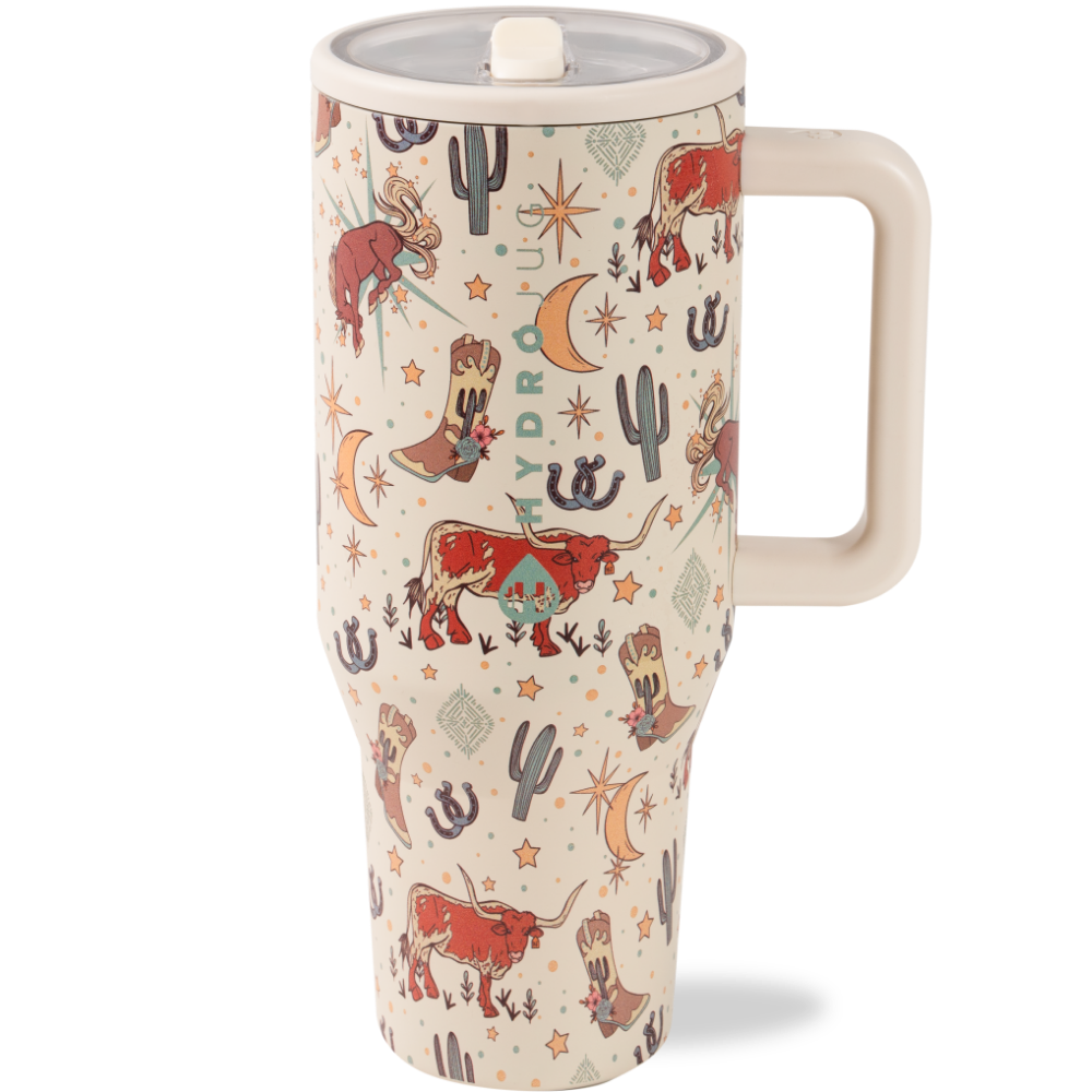 HydroJug Traveler 40oz – Rodeo Insulated Tumbler