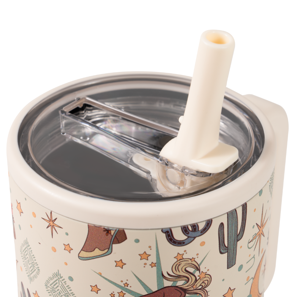 Rodeo Traveler 40oz with Flip Straw and Clear Lid