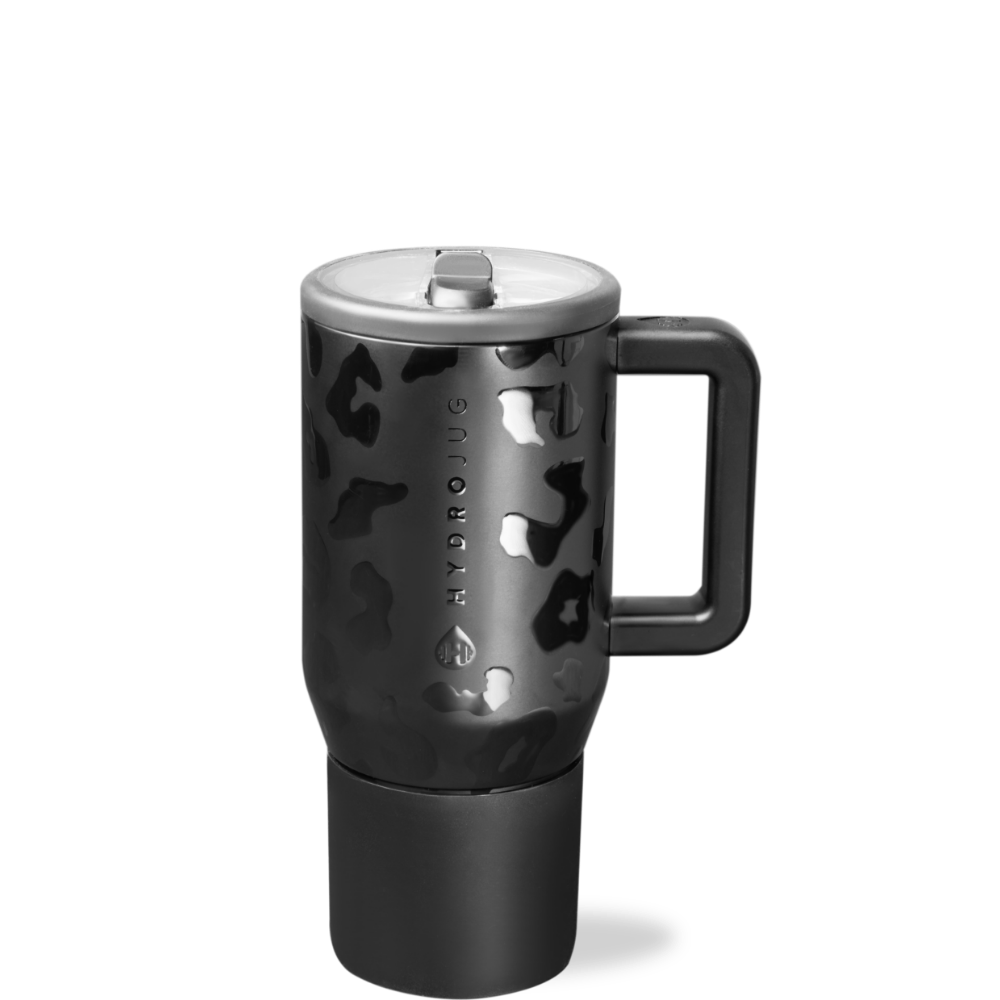 HydroJug Traveler 20oz - Black Leopard
