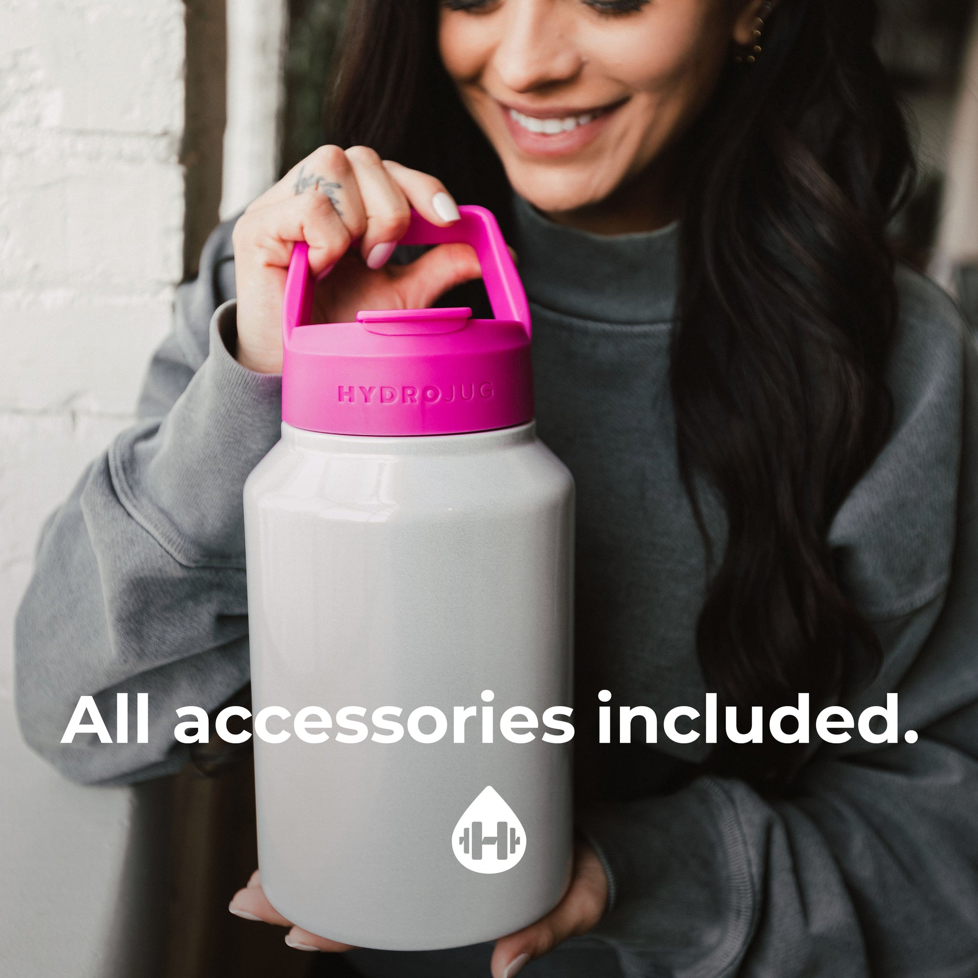 Get a Gallon Water Bottle with a Straw Stay Hydrated HydroJug