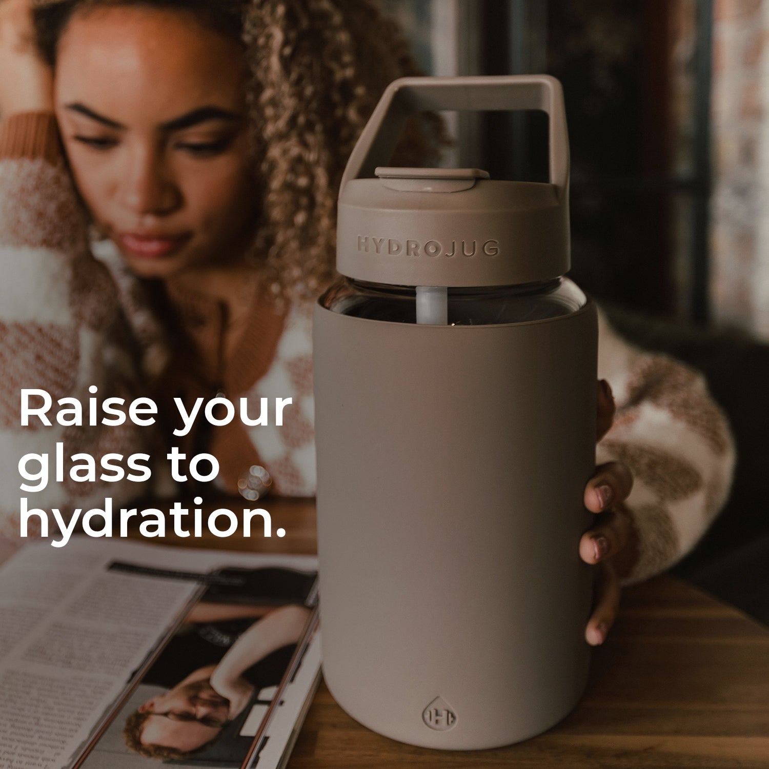 Glass Water Bottle - HydroJug