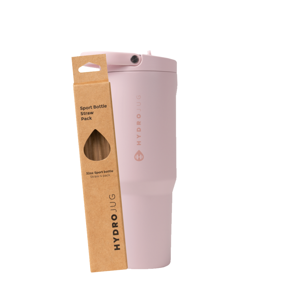 Pink Sand Sport 32oz + Replacement Straw Pack Bundle