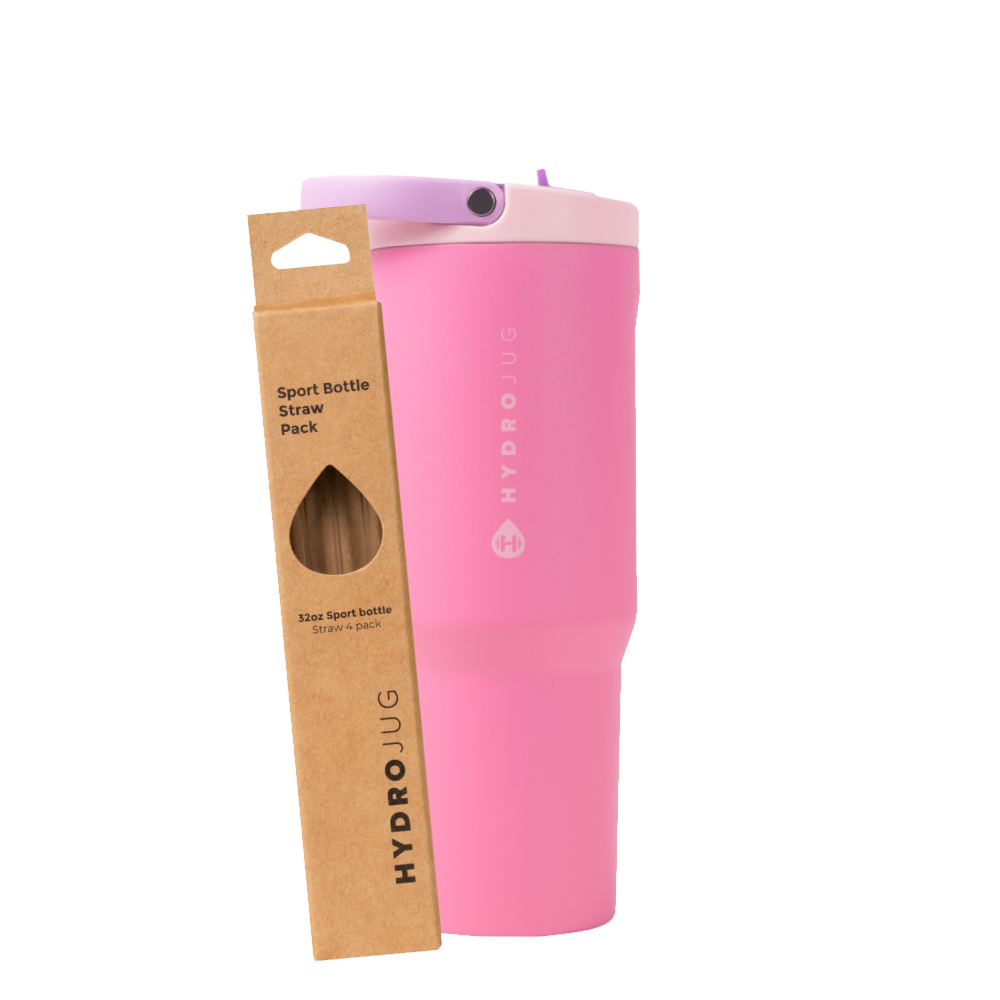 Pink Sugar Sport 32oz + Replacement Straw Pack Bundle