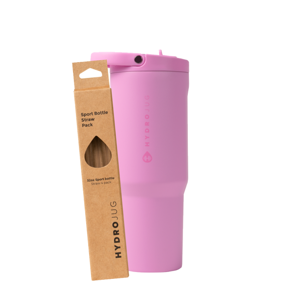 Gourde HydroJug 20 Oz, Rose Bubblegum, Avec Couvercle étanche, Neuve étiquette