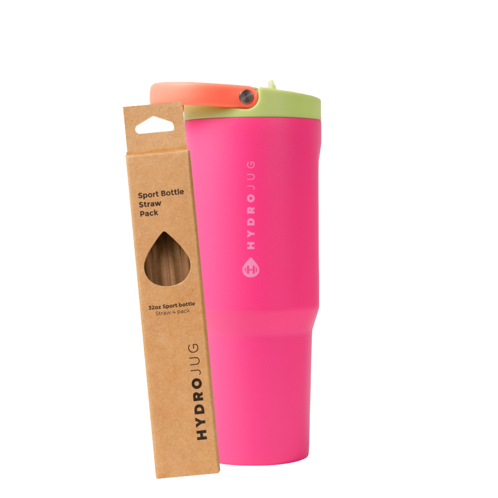 Orchid Sport 32oz + Replacement Straw Pack Bundle