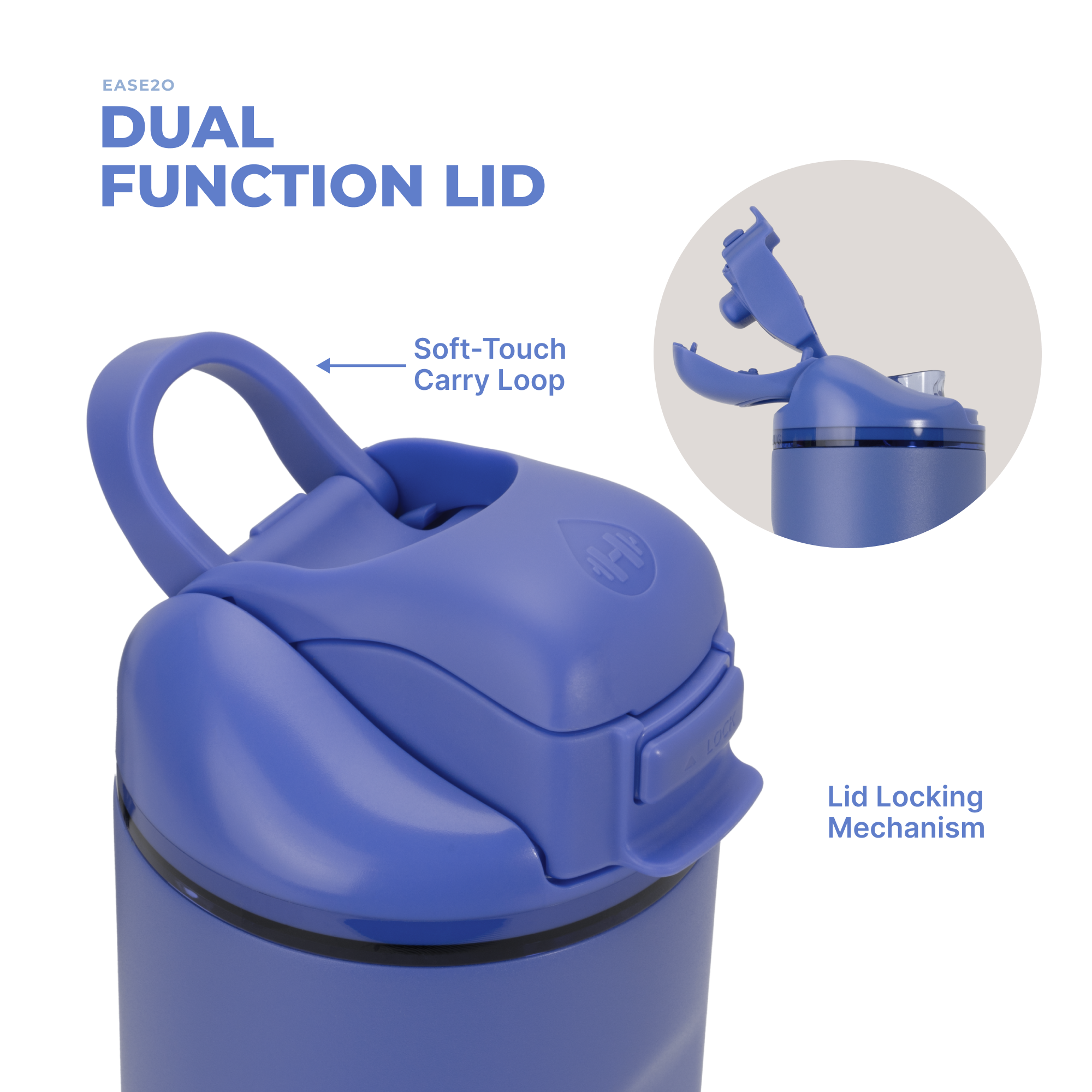 Berry Pop Ease2o 24oz Dual-Function Lid  