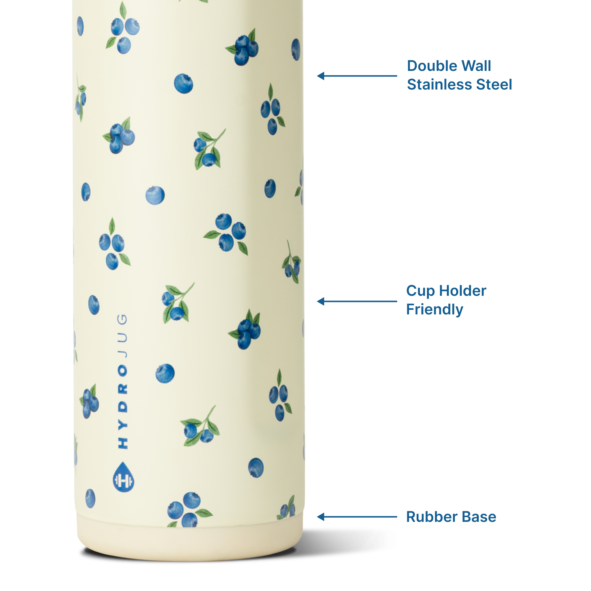 Freshly Pick'd 24oz Ease2o Features: Locking Lid, Stainless Steel, Rubber Base