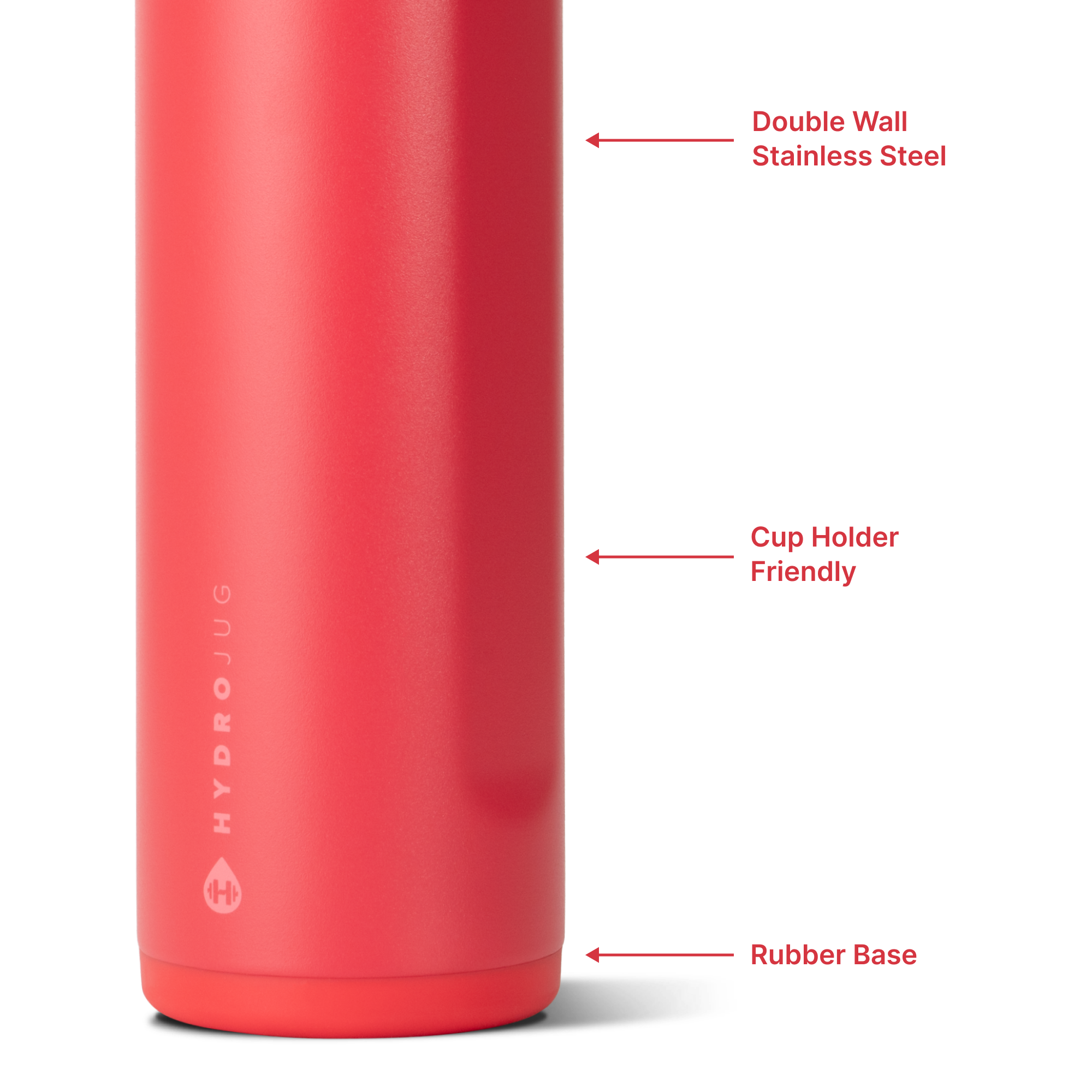 Fruit Punch 24oz Ease2o Features: Locking Lid, Stainless Steel, Rubber Base