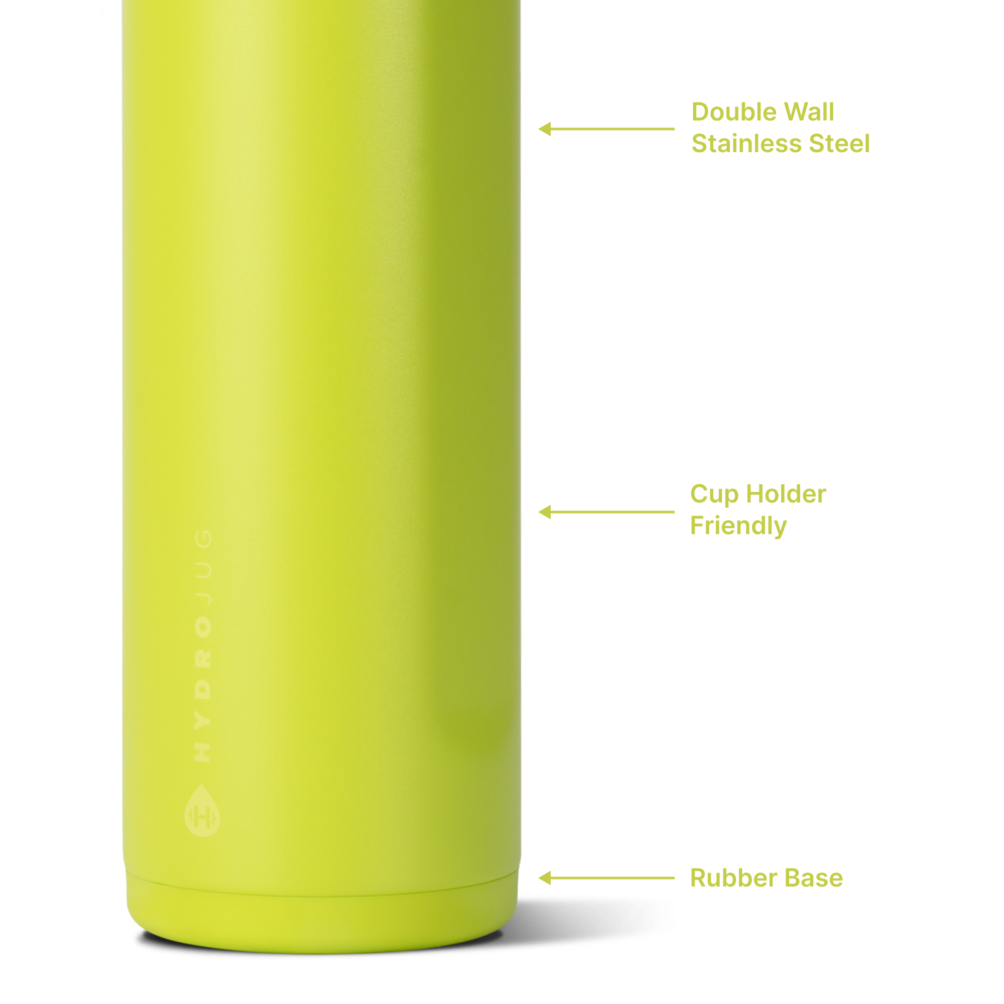 Lemon Lime 24oz Ease2o Features: Locking Lid, Stainless Steel, Rubber Base