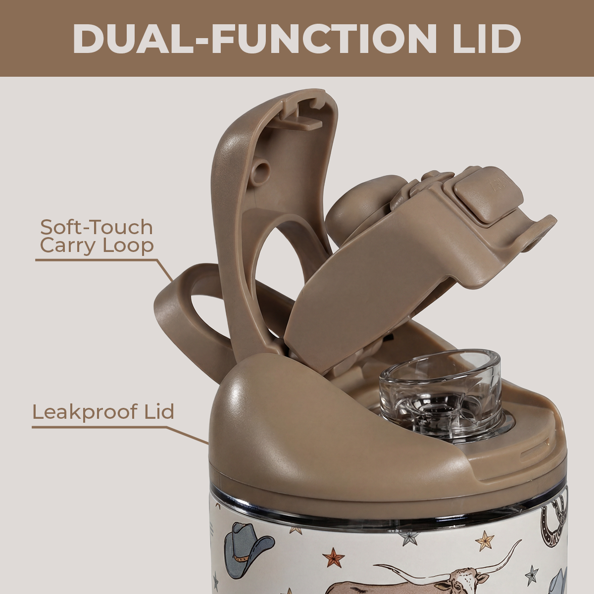 Mesa Ease2o 32oz Dual-Function Lid with Soft-Touch Carry Loop 