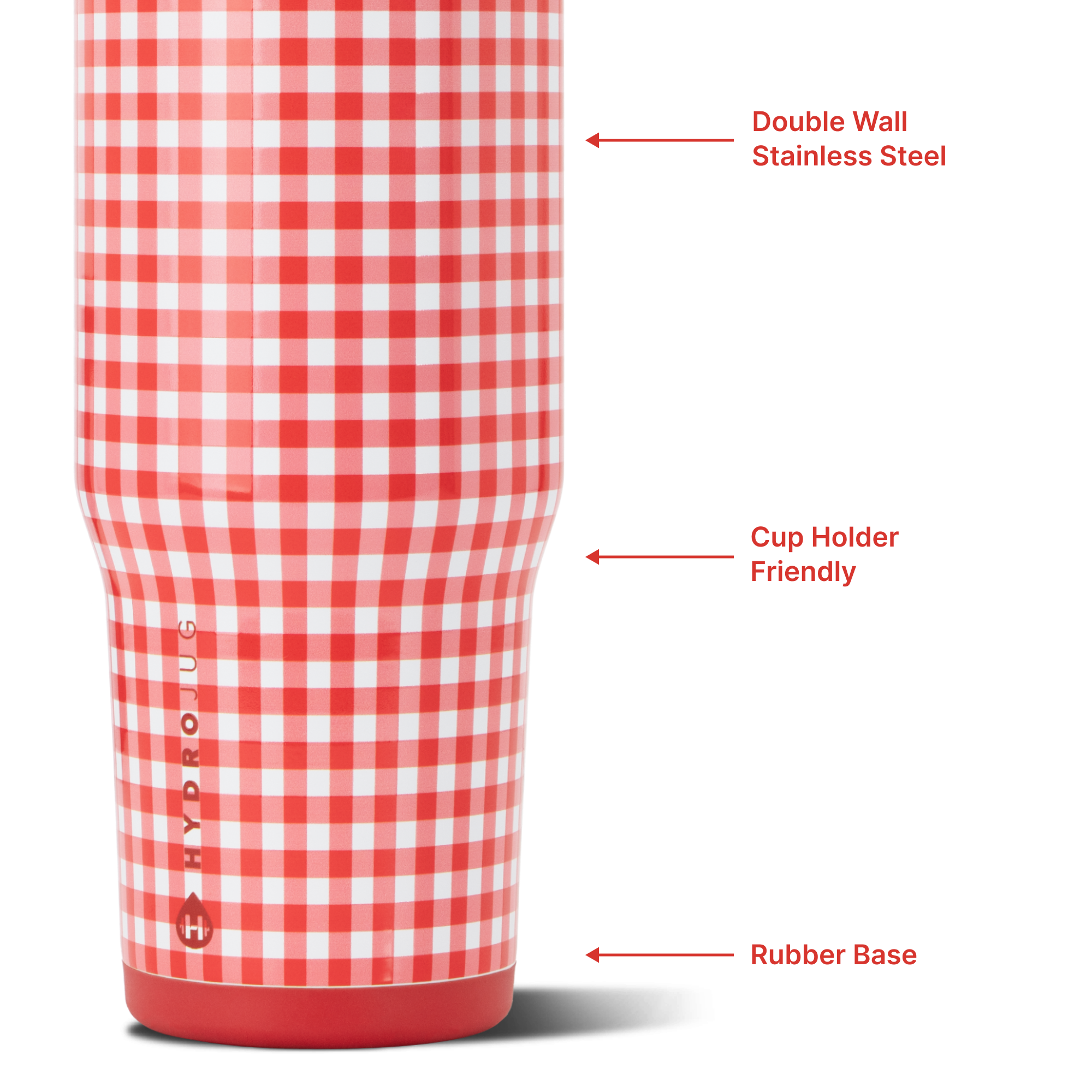 Summer Picnic 32oz Ease2o Features: Locking Lid, Stainless Steel, Rubber Base