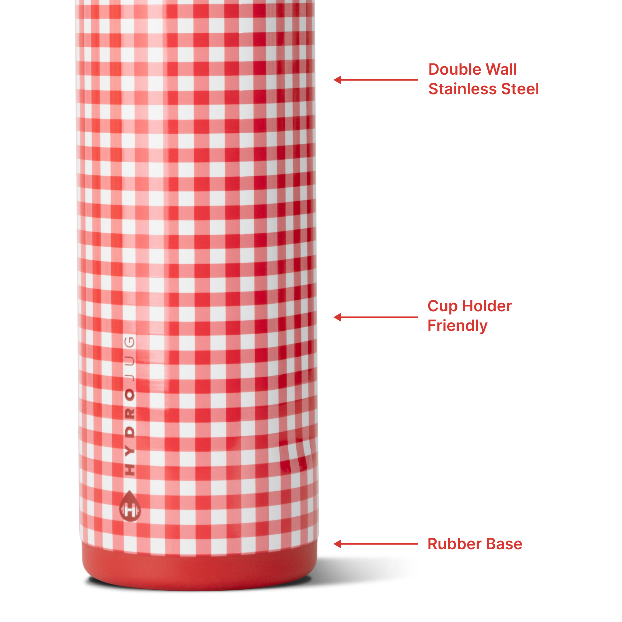 Summer Picnic 24oz Ease2o Features: Locking Lid, Stainless Steel, Rubber Base
