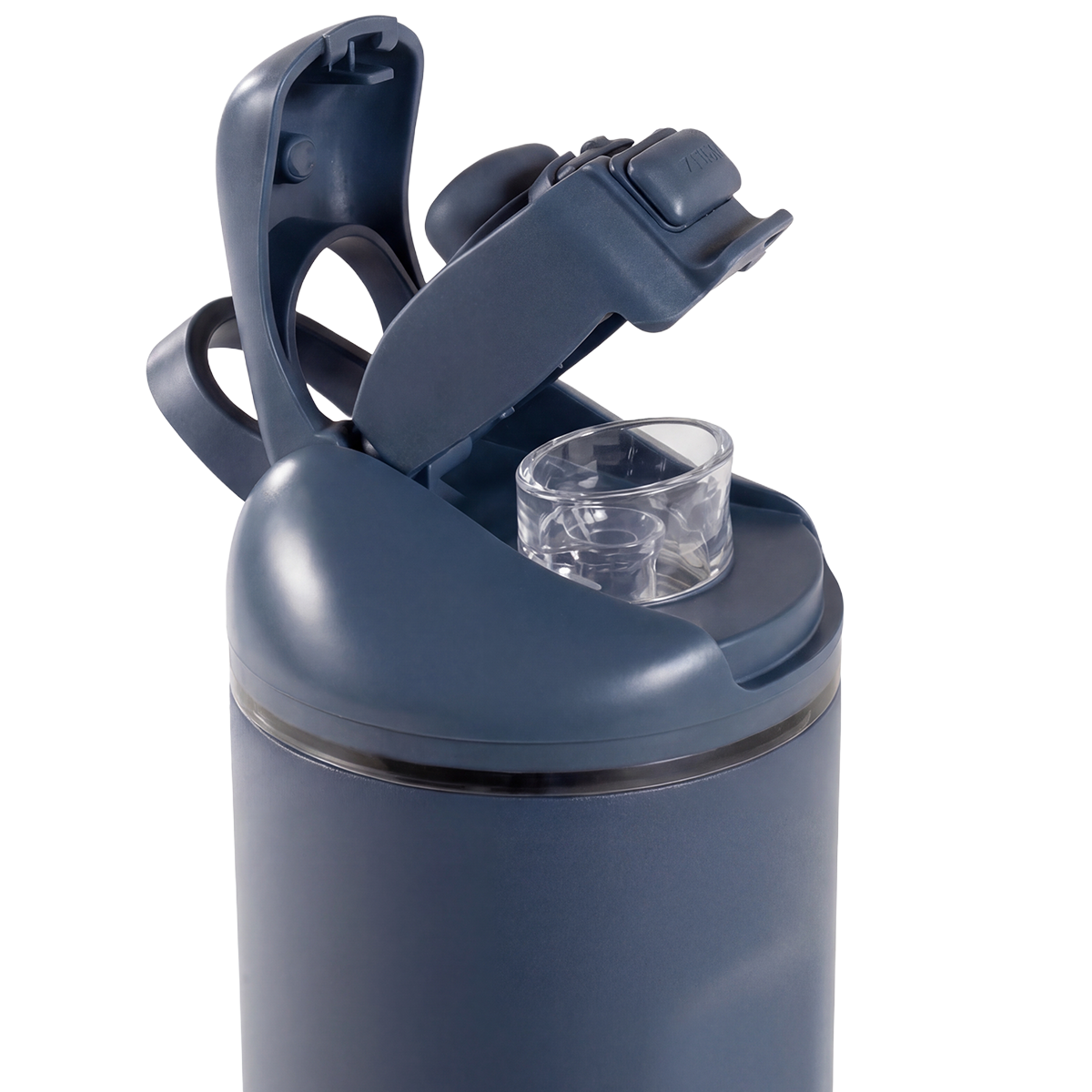 Close-up of HydroJug Ease2o Straw and Chug Lid in Cascade 40oz
