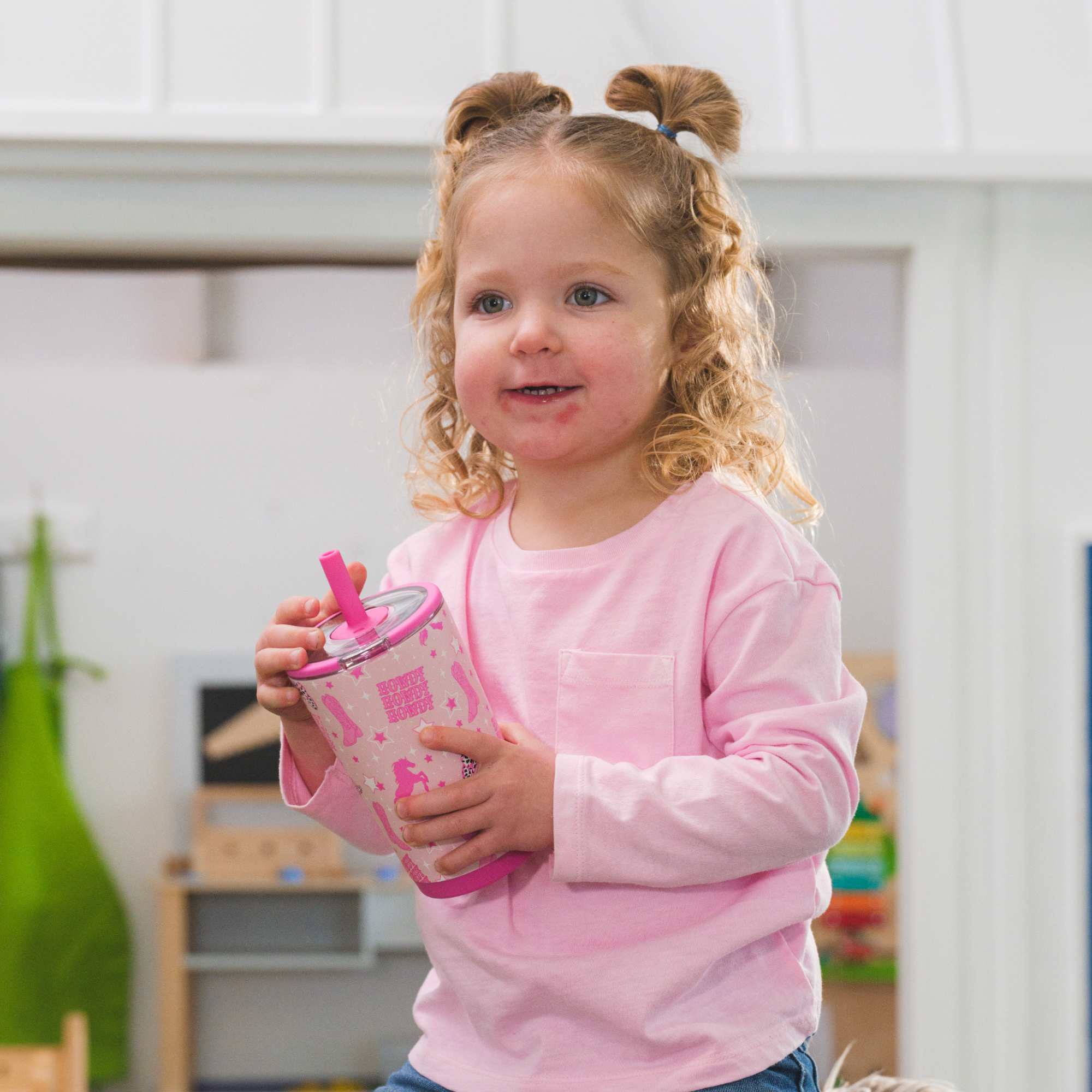 Kid Holding Cowgirl Everyday Tumbler 14oz