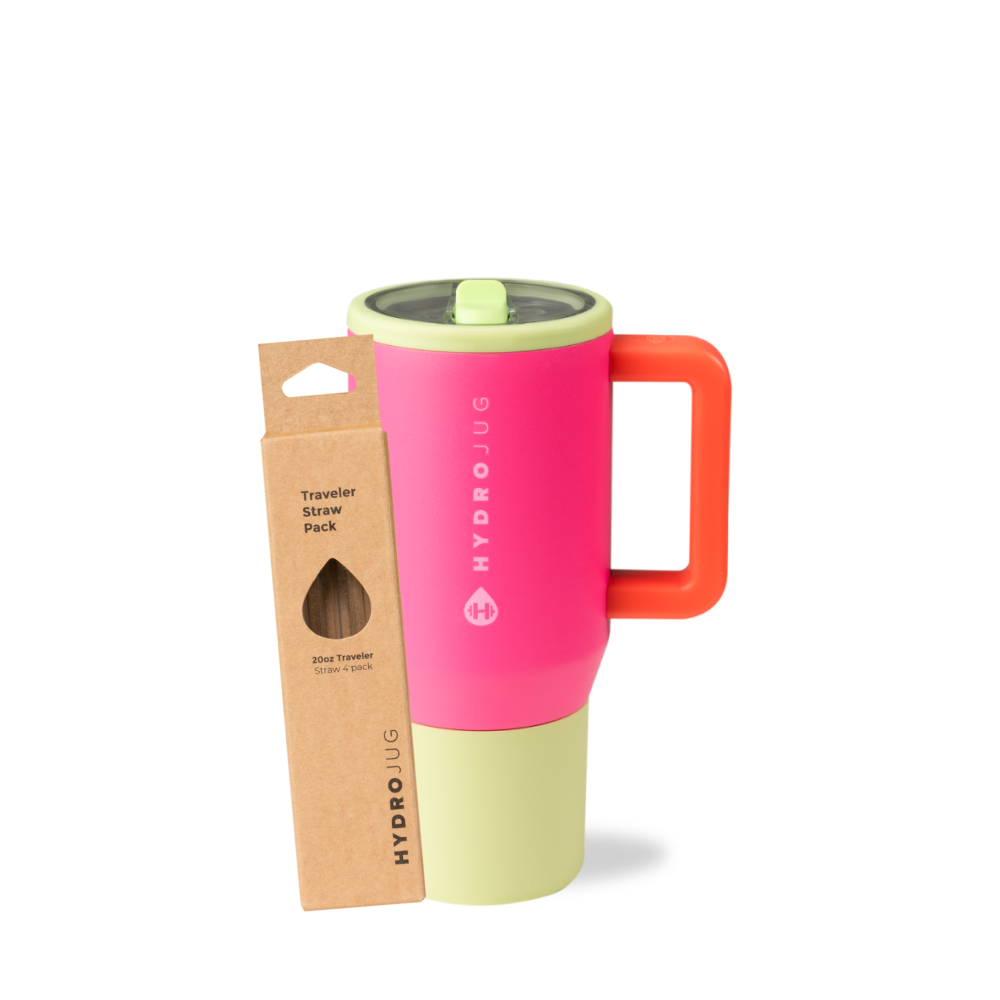 Orchid Traveler 20oz + Replacement Straw Pack