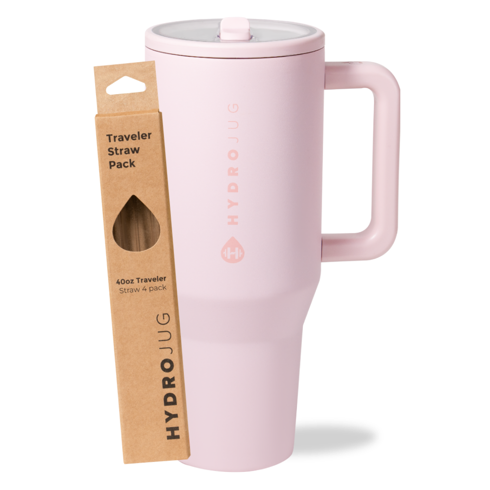 Pink Sand Traveler 40oz + Replacement Straw Pack