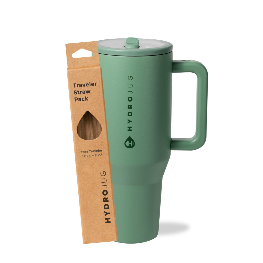 Sage Traveler 32oz + Replacement Straw Pack