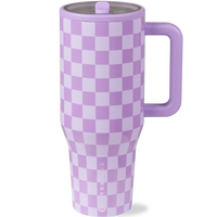 Lavender Checkers Traveler (40oz) product image