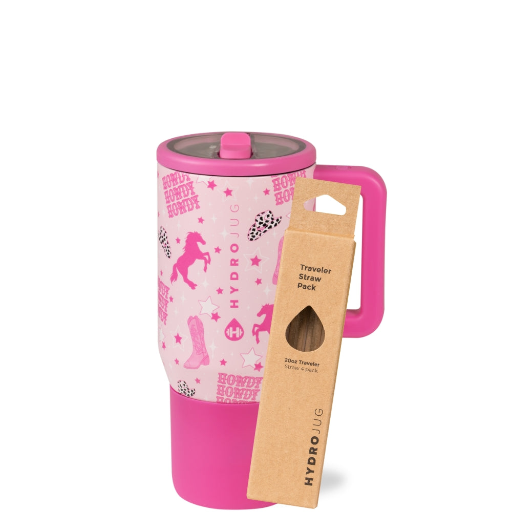Cowgirl Traveler 20oz + Replacement Straw Pack