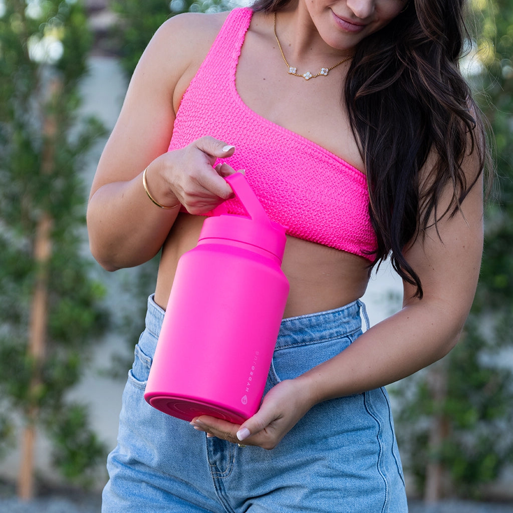Insulated (64oz Sleeve) Stainless Steel Water Bottle - Pink – THERMOSIS