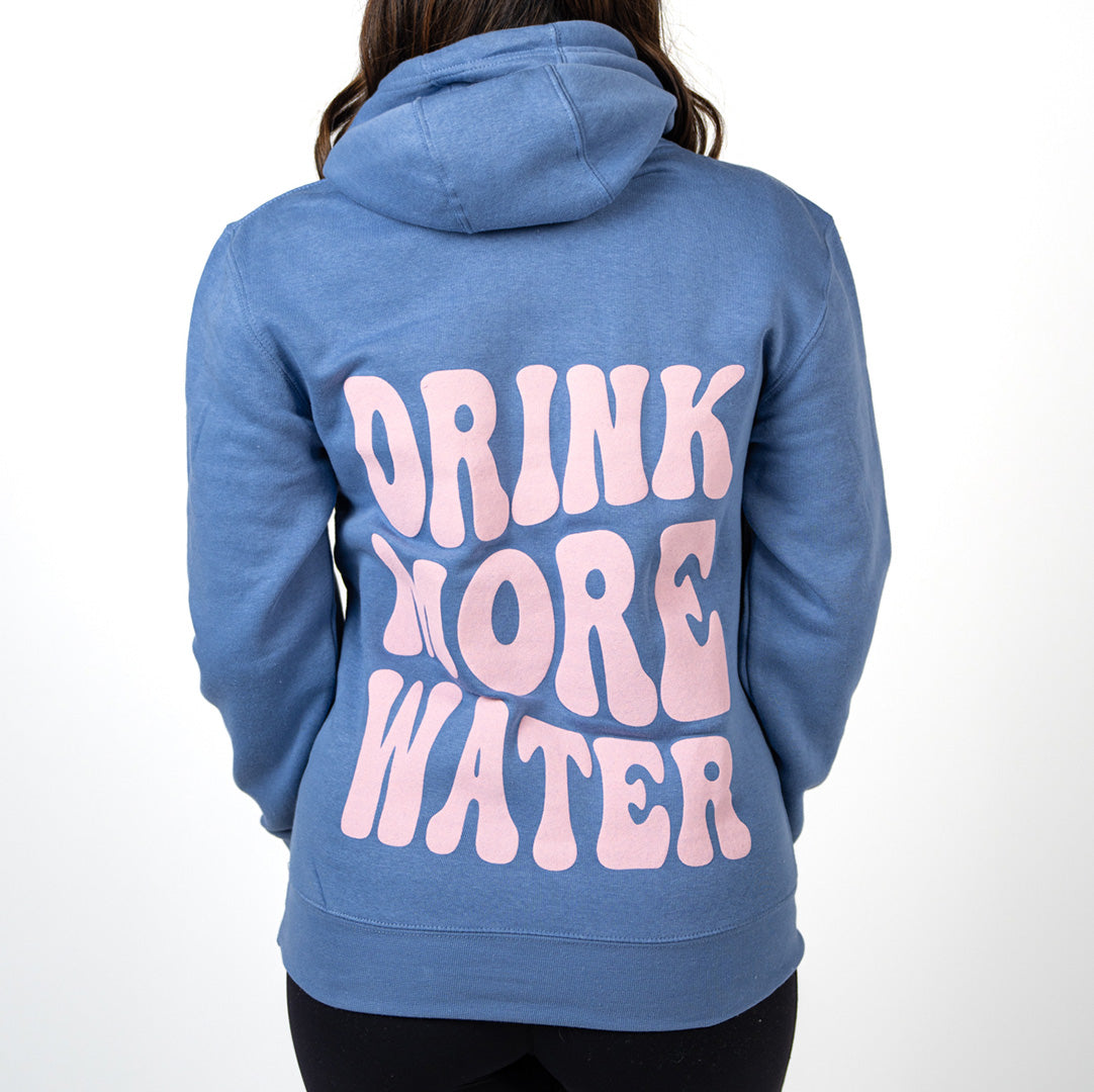 Blue Drink More Water Hoodie Merch
