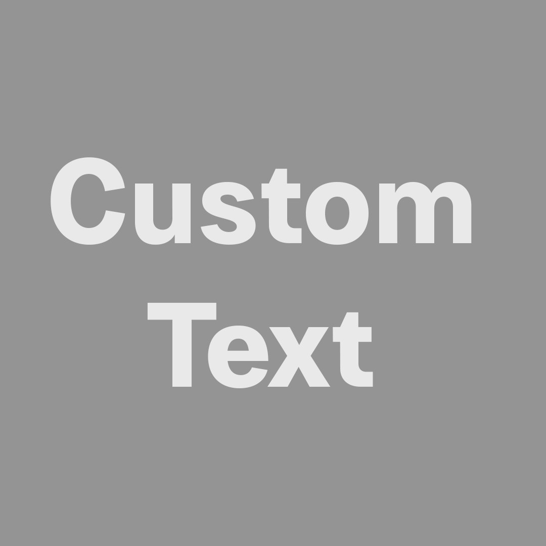 custom text Etching